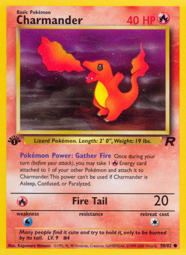 Rocket set Charmander #50/82 first edition